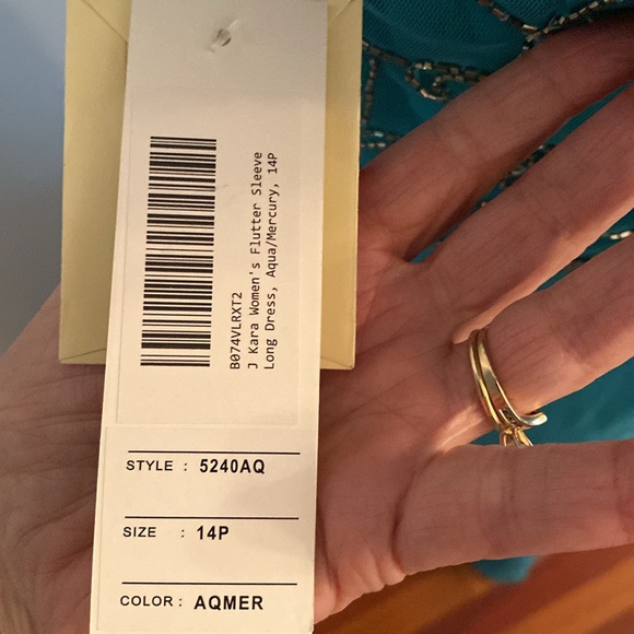 J Kara NWT and extra beads formal dress - Picture 7 of 12